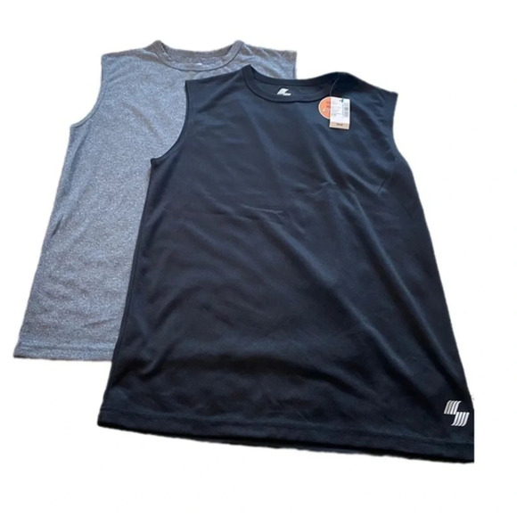 The Children's Place Other - Boys Large Black and Gray Athletic Material Tank/ Sleeveless Shirt Bundle​